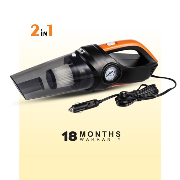 PORTABLE VACUUM CLEANER & TYRE INFLATOR